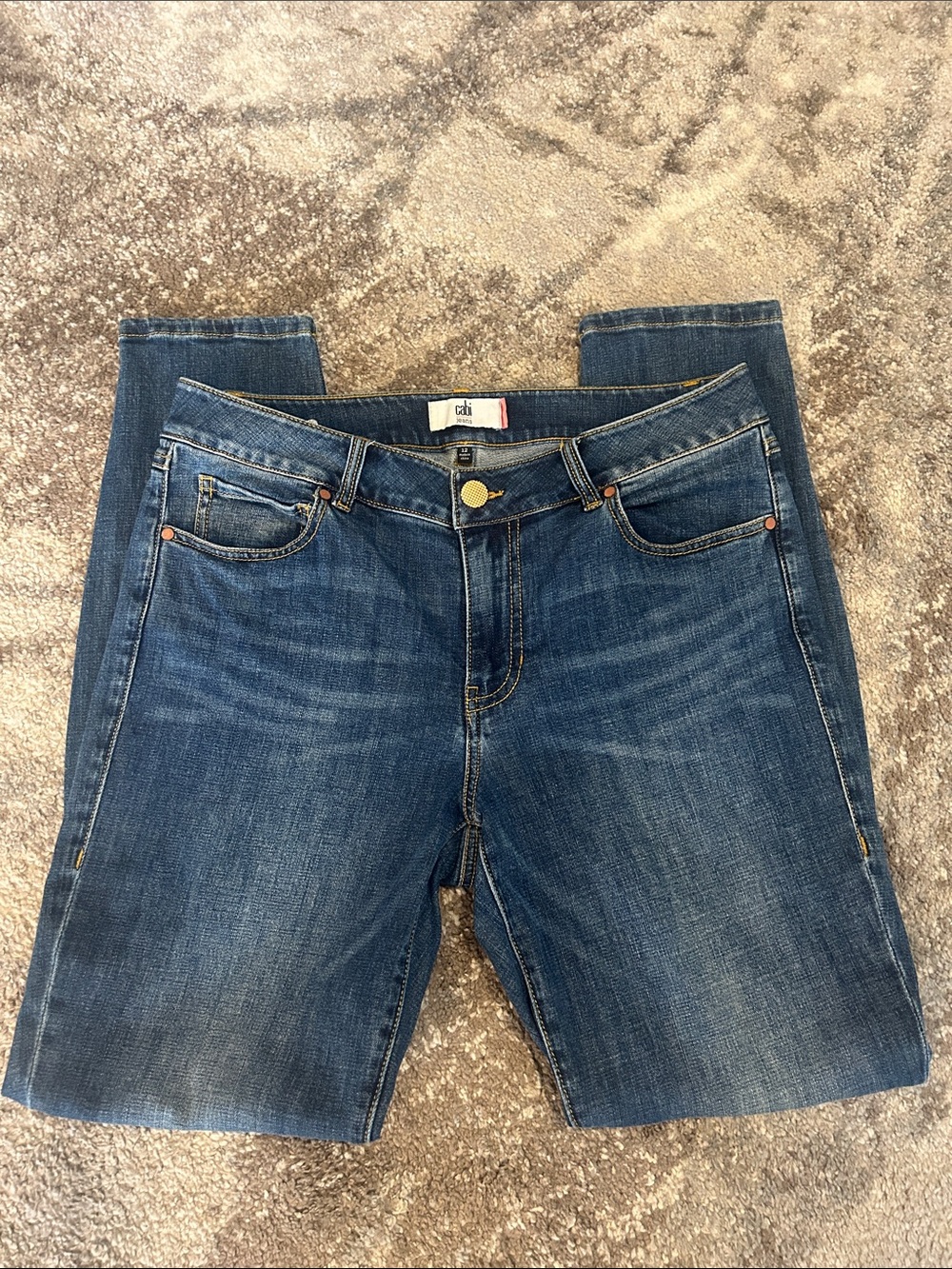 CAbi Women's Skinny Jeans in Medium Blue Wash